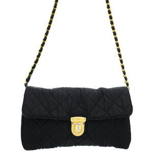 PRADA Quilted Chain Shoulder Clutch Bag